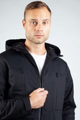 Мужская куртка Jack & Jones 12253569BLACK, черный цена и информация | Мужские куртки | pigu.lt