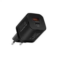 Promate PowerPort-33 GaNFast įkroviklio adapteris 33W / USB-C PD / USB-A kaina ir informacija | Krovikliai telefonams | pigu.lt