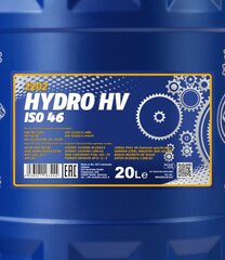 Mannol Hydro HV ISO 46 SCT MN2202-20 Hydro HV ISO 46 hidraulinė alyva, 20 L kaina ir informacija | Variklinės alyvos | pigu.lt