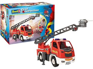 Сборная пластиковая модель Revell - First Construction Fire engine ladder truck, 1/20, 00914 цена и информация | Конструкторы и кубики | pigu.lt