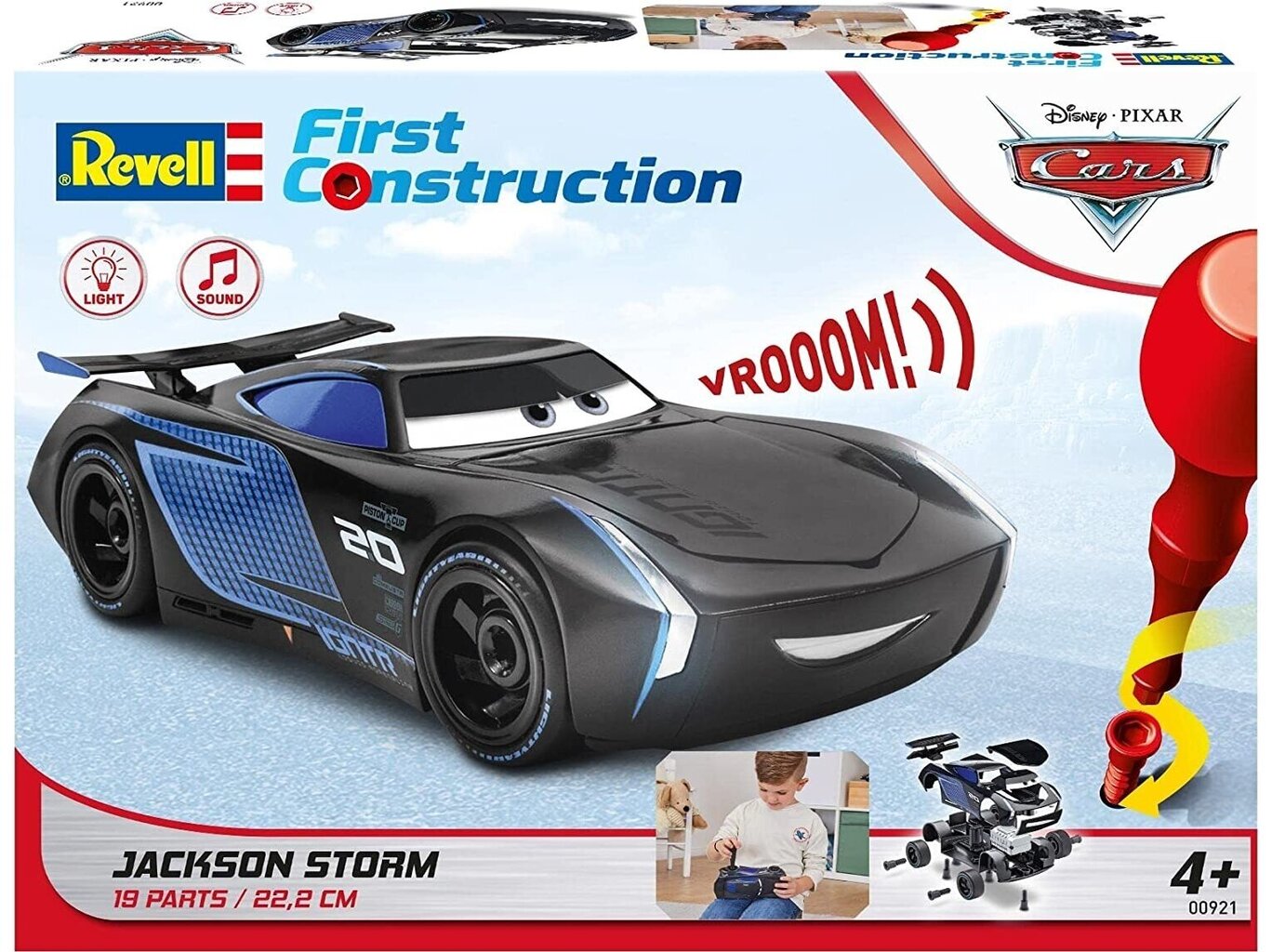 Сборная пластиковая модель Revell - First Construction Jackson Storm Disney  Cars Auto mit Licht & Sound, 1/20, 00921 цена | pigu.lt