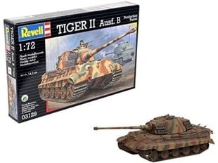 Сборная пластиковая модель Revell - Tiger II Ausf. B Production Turret, 1/72, 03129 цена и информация | Конструкторы и кубики | pigu.lt