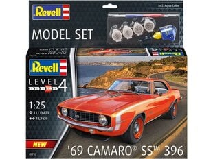 Surenkamas modelis '69 Camaro SS 396, 1/25, 67712 kaina ir informacija | Konstruktoriai ir kaladėlės | pigu.lt