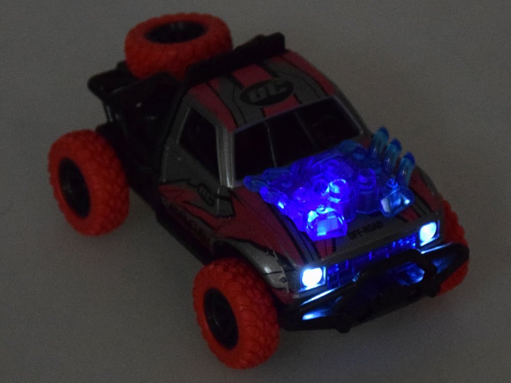 Kaskadinis 4x4 automobilis Predator, raudonas kaina ir informacija | Žaislai berniukams | pigu.lt