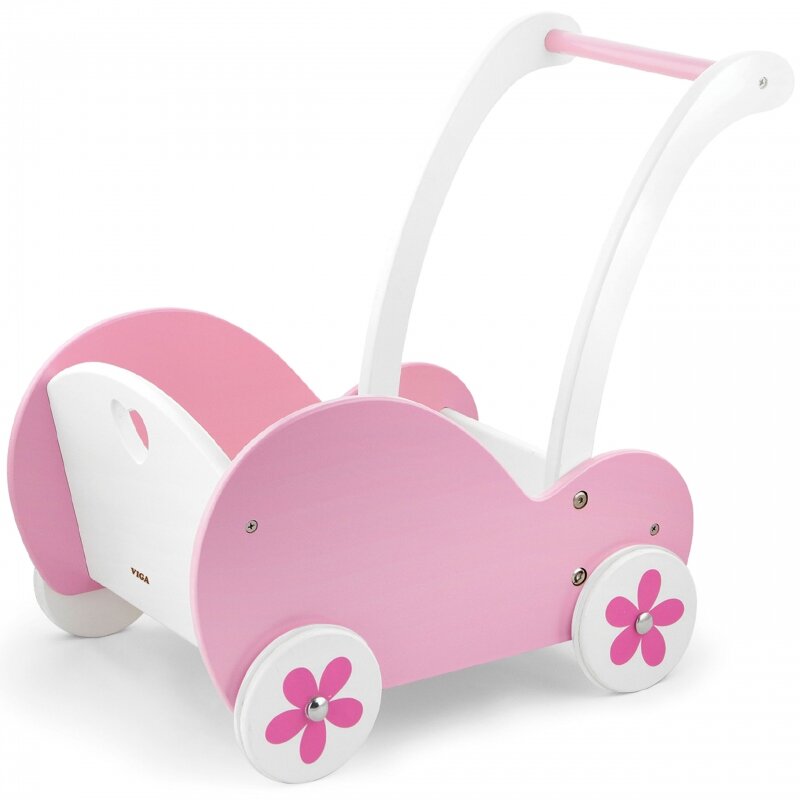 Medinis vežimėlis lėlėms - Viga цена и информация | Žaislai mergaitėms | pigu.lt