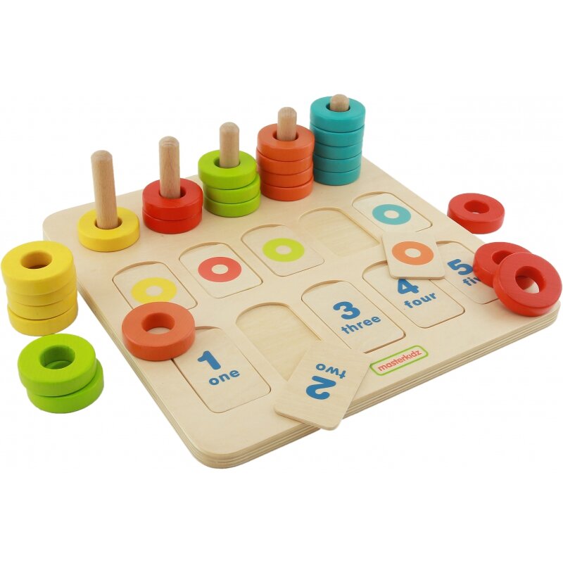 Medinis spalvų ir skaičių rūšiuoklis цена и информация | Žaislai kūdikiams | pigu.lt