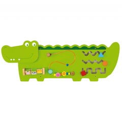 Многофункциональная деревянная игрушка - Крокодил цена и информация | Развивающие игрушки | pigu.lt