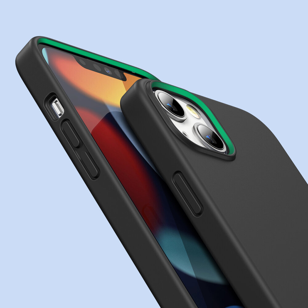 Ugreen Protective Silicone Case skirtas iPhone 13 mini (Black \ iPhone 13 mini), juodas kaina ir informacija | Telefono dėklai | pigu.lt