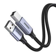 Ugreen uSB Type B Printer Cable (Male) - USB 2.0 (Male) 480 Mbps 5m Black (US369 90560) цена и информация | Кабели для телефонов | pigu.lt