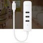 Ugreen 4-in-1 USB HUB Type C - 3x USB Type A 3.1 Gen 1 + RJ45 PD white (CM416 50620) kaina ir informacija | Adapteriai, USB šakotuvai | pigu.lt