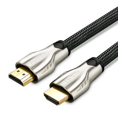 Ugreen HD102 HDMI Cable Metal Connector with Nylon Braid 1.5m Gold цена и информация | Кабели и провода | pigu.lt