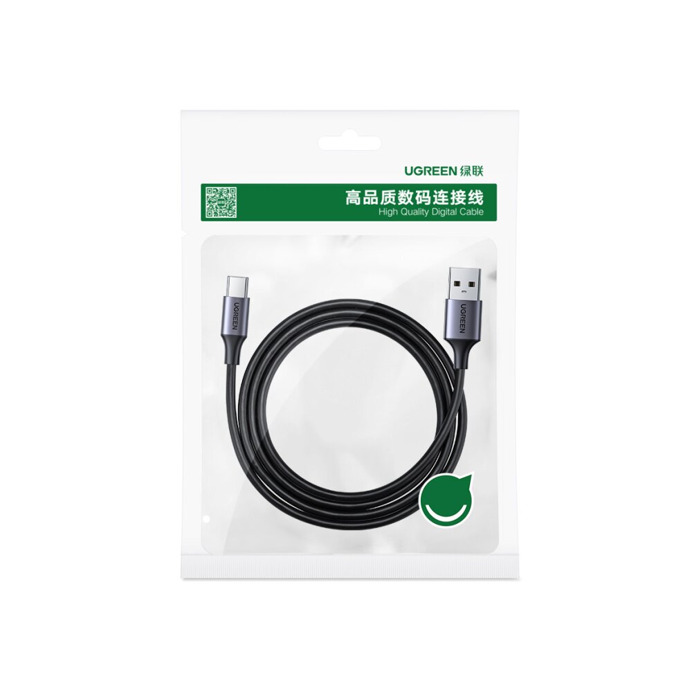 Ugreen US187, USB3.0 A/M to USB-C/M, 1 m kaina ir informacija | Laidai telefonams | pigu.lt