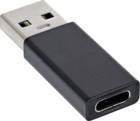 Adapter USB InLine® Brak USB-C - USB Czarny  (35810) цена и информация | Адаптеры, USB-разветвители | pigu.lt