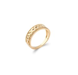 Кольцо с золотым покрытием 750°,  ⌀ 17.5, произведено во Франции цена и информация | Кольца | pigu.lt