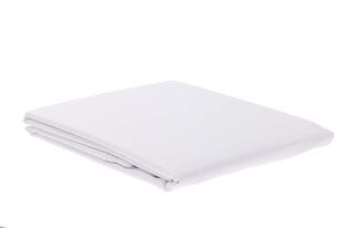 Tekstilikompanii dygsniuota atlasinė paklodė, balta, 140 x 200 + 30 cm kaina ir informacija | Paklodės | pigu.lt