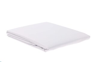 Tekstilikompanii dygsniuota atlasinė paklodė, balta, 160 x 200 + 30 cm kaina ir informacija | Paklodės | pigu.lt