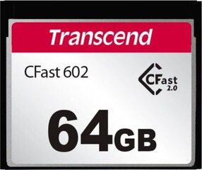 Transcend CFX602 CFast 64 GB (TS64GCFX602) цена и информация | Карты памяти для телефонов | pigu.lt