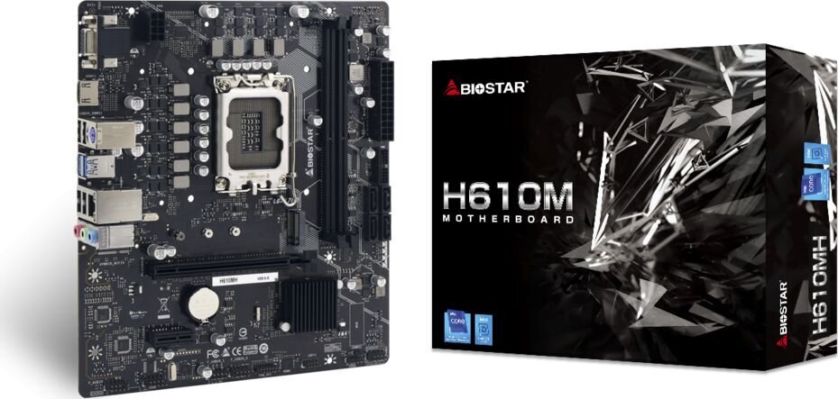 Biostar H610MH, ATX, LGA1700, DDR4 kaina ir informacija | Pagrindinės plokštės | pigu.lt