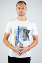 Marškinėliai vyrams MCL, balti kaina ir informacija | Vyriški marškinėliai | pigu.lt
