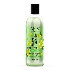 Dušo želė Apis Energy Shot Lime & Mint, 500ml kaina ir informacija | Dušo želė, aliejai | pigu.lt