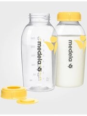 Pieno laikymo buteliukai Medela, 250 ml, 2 vnt. цена и информация | Бутылочки и аксессуары | pigu.lt