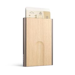 Ögon Slider, bamboo - Card holder цена и информация | Мужские кошельки | pigu.lt