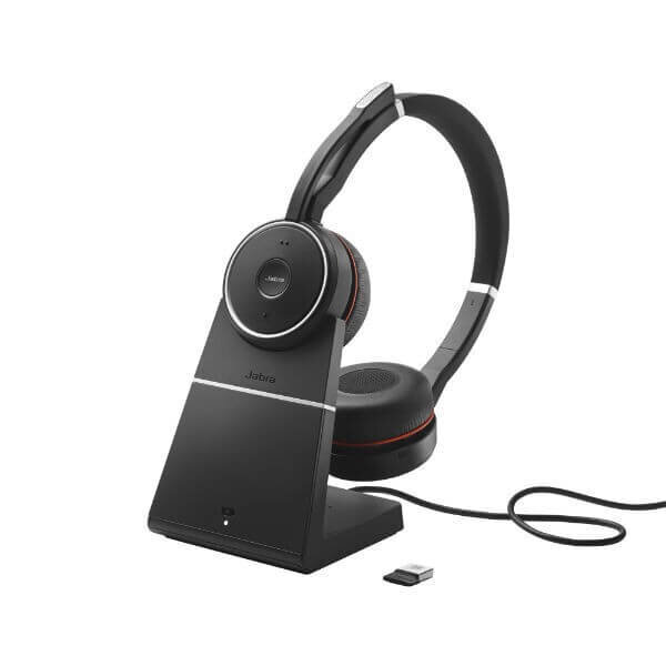 Jabra Evolve 75 SE Link380a UC Stereo Stand kaina ir informacija | Ausinės | pigu.lt