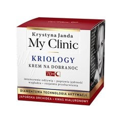 Ночной крем для лица Krystyna Janda My clinic Kriology Японская орхидея и гиалуроновая кислота 70+, 50 мл цена и информация | Кремы для лица | pigu.lt