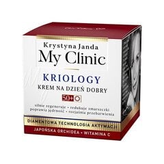 Dieninis veido kremas Krystyna Janda My clinic Kriology Japoniška orchidėja ir vitaminas C 50+, 50 ml kaina ir informacija | Veido kremai | pigu.lt