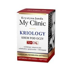 Крем для кожи вокруг глаз 70+ Японская орхидея и пептиды Krystyna Janda My Clinic Criology, 15 мл цена и информация | Сыворотки, кремы для век | pigu.lt