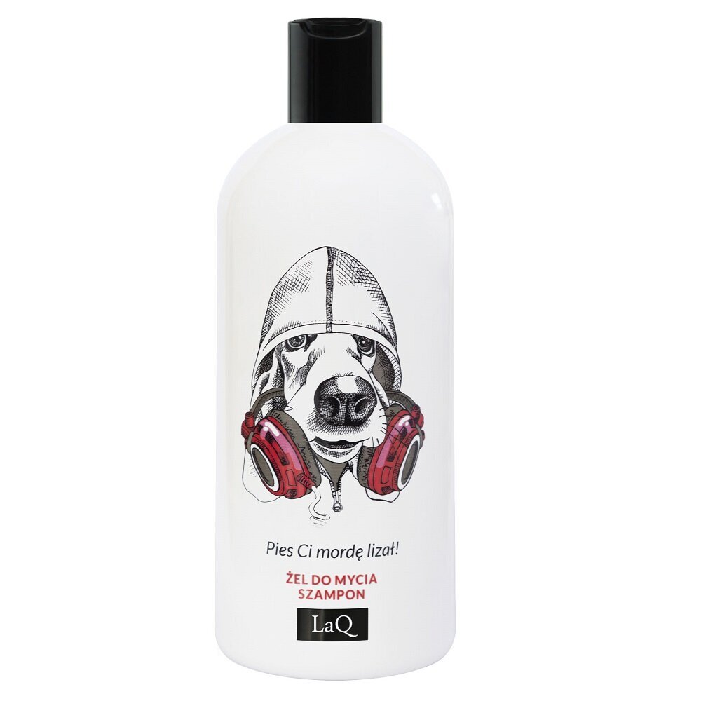 Dušo želė ir šampūnas Laq Dog 2in1, 300 ml цена и информация | Šampūnai | pigu.lt