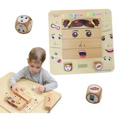 Обучающая деревянная игра - Эмоции цена и информация | Развивающие игрушки | pigu.lt