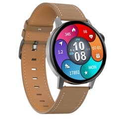 DT NO.1 DT3 mini NFC išmanusis laikrodis, juodas su odine apyranke kaina ir informacija | Išmanieji laikrodžiai (smartwatch) | pigu.lt