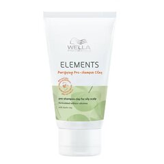 Очищающий шампунь для жирной кожи головы Wella Professionals Elements Purifying Pre-Shampoo Clay, 70 мл цена и информация | Шампуни | pigu.lt