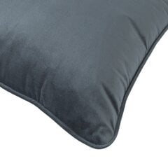 Подушка Velvet 45x45см, серая цена и информация | Декоративные подушки и наволочки | pigu.lt