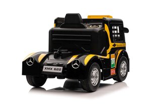 Vienvietis elektromobilis vaikams Mercedes-Benz Axor XMX622, geltonas kaina ir informacija | Elektromobiliai vaikams | pigu.lt