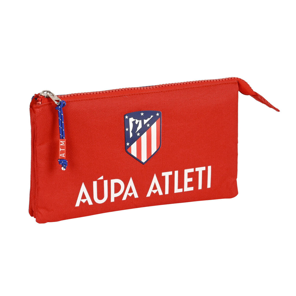 Mokyklinis dėklas Atlético Madrid Raudona Tamsiai mėlyna (22 x 12 x 3 cm) цена и информация | Kanceliarinės prekės | pigu.lt