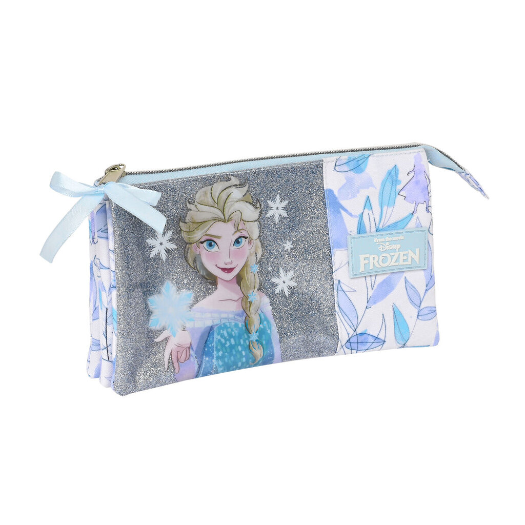 Mokyklinis dėklas Frozen Memories Mėlyna Balta (22 x 12 x 3 cm) kaina ir informacija | Kanceliarinės prekės | pigu.lt