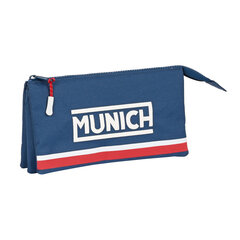 Mokyklinis dėklas Munich Soon Mėlyna (22 x 12 x 3 cm) kaina ir informacija | Kanceliarinės prekės | pigu.lt