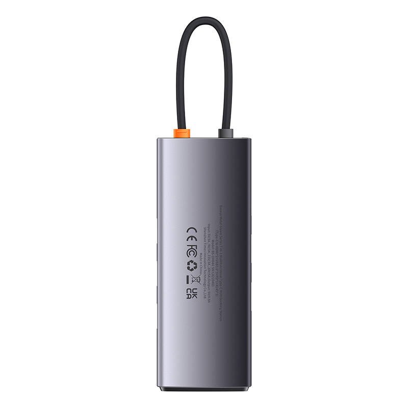 Hub 7in1 Baseus Metal Gleam Series, USB-C to 3x USB 3.0 + 2x HDMI + USB-C PD + Ethernet RJ45 kaina ir informacija | Adapteriai, USB šakotuvai | pigu.lt