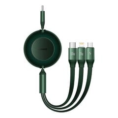 Baseus Bright Mirror 4, USB-C 3-in-1 cable for micro USB / USB-C / Lightning 100W / 3.5A 1.1m (Purple) цена и информация | Кабели для телефонов | pigu.lt
