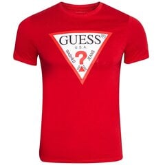 Marškinėliai vyrams Guess 48307, raudoni kaina ir informacija | Vyriški marškinėliai | pigu.lt
