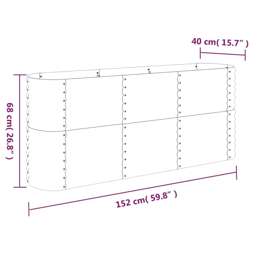 Sodo lovelis 68 cm kaina ir informacija | Loveliai | pigu.lt