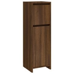 Vonios spintelė, ruda ąžuolo, 30x30x95cm, apdirbta mediena цена и информация | Шкафчики для ванной | pigu.lt
