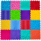 Ortopedinių kilimėlių komplektas "Puzzle Mega Mix 16", Ortek kaina ir informacija | Lavinimo kilimėliai | pigu.lt