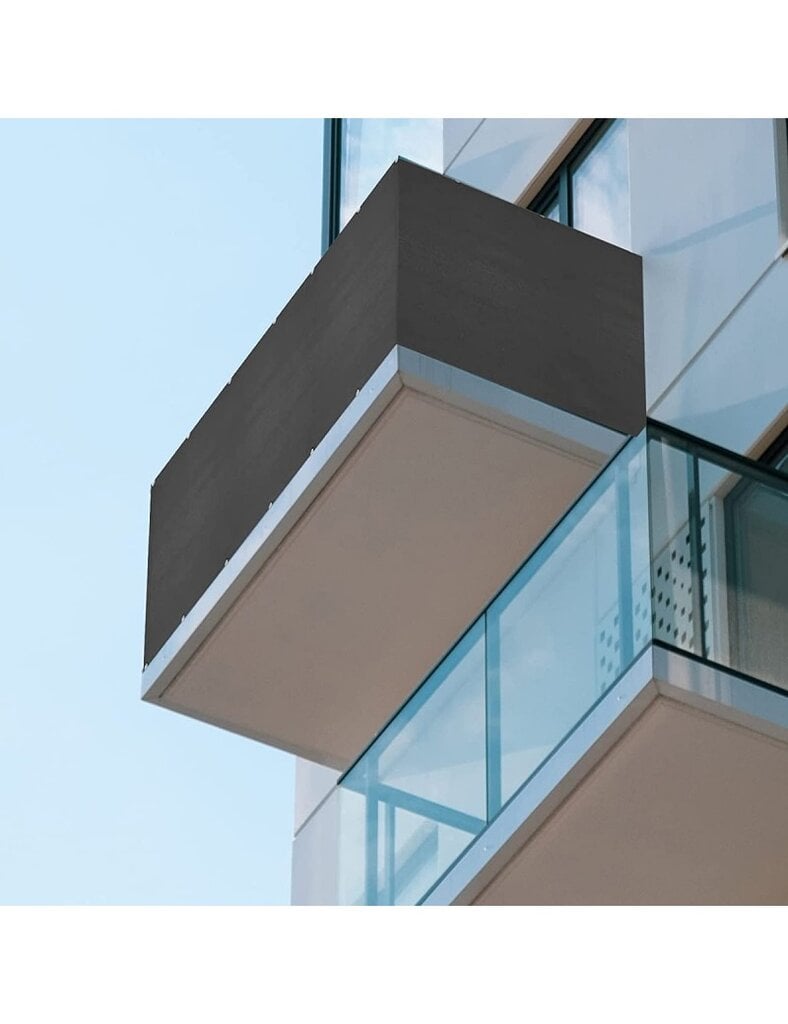 Balkono uždanga 7x1 m terasai - pilka kaina ir informacija | Skėčiai, markizės, stovai | pigu.lt