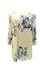 Блуза OHANA/Белая/Большие размеры цена и информация | Женские блузки, рубашки | pigu.lt