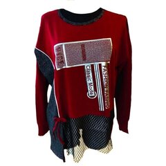 Женский свитер Charlize, бордовый цена и информация | Женские кофты | pigu.lt