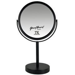 Kosmetinis veidrodis Gerard Brinard juodas,+ 7x, 33 x 19 x 8 cm kaina ir informacija | Kosmetinės, veidrodėliai | pigu.lt