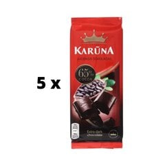Шоколад KARÚNA, 65% какао, 80 г x 5 шт. упаковка цена и информация | Сладости | pigu.lt